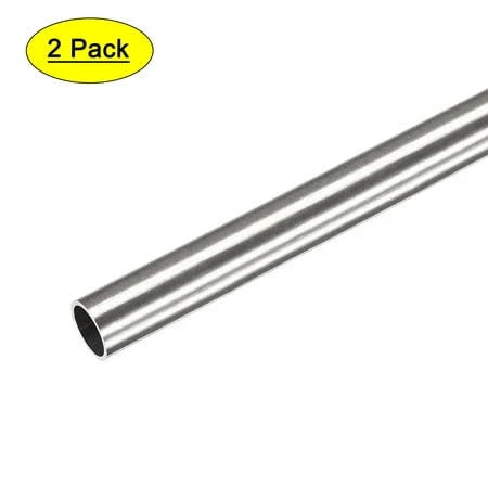 uxcell 304 Stainless Steel Round Tube 12mm OD 0.5mm Wall Thickness 300mm Length 2 Pcs