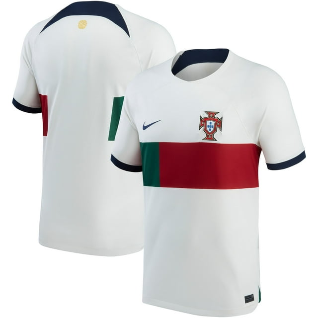 Men's Nike White Portugal National Team 2022/23 Away Breathe Stadium Replica Blank Jersey