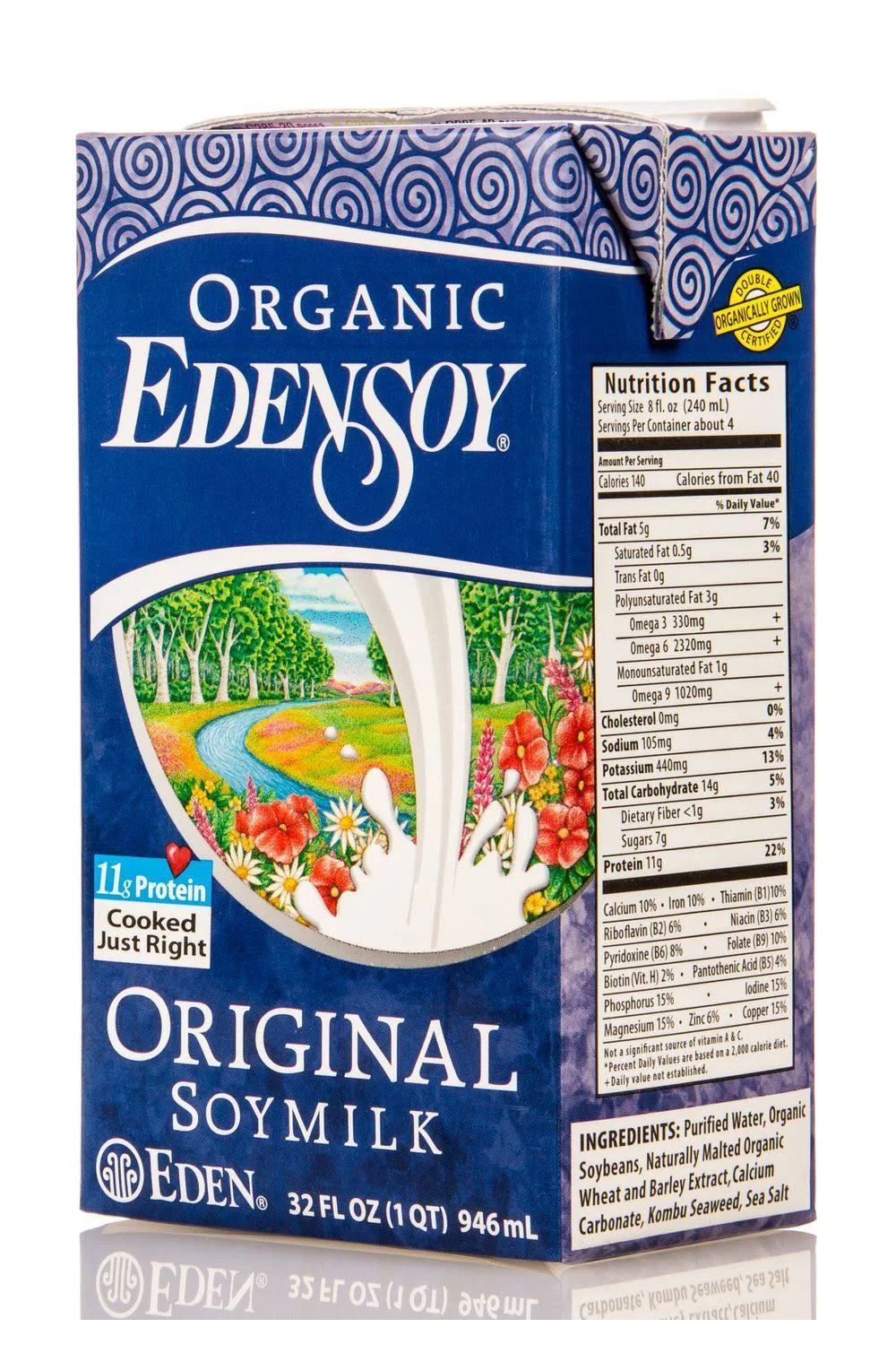 Original EdenSoy, 32 fl oz, Eden Organic Soymilk, Non-GMO, Vegan