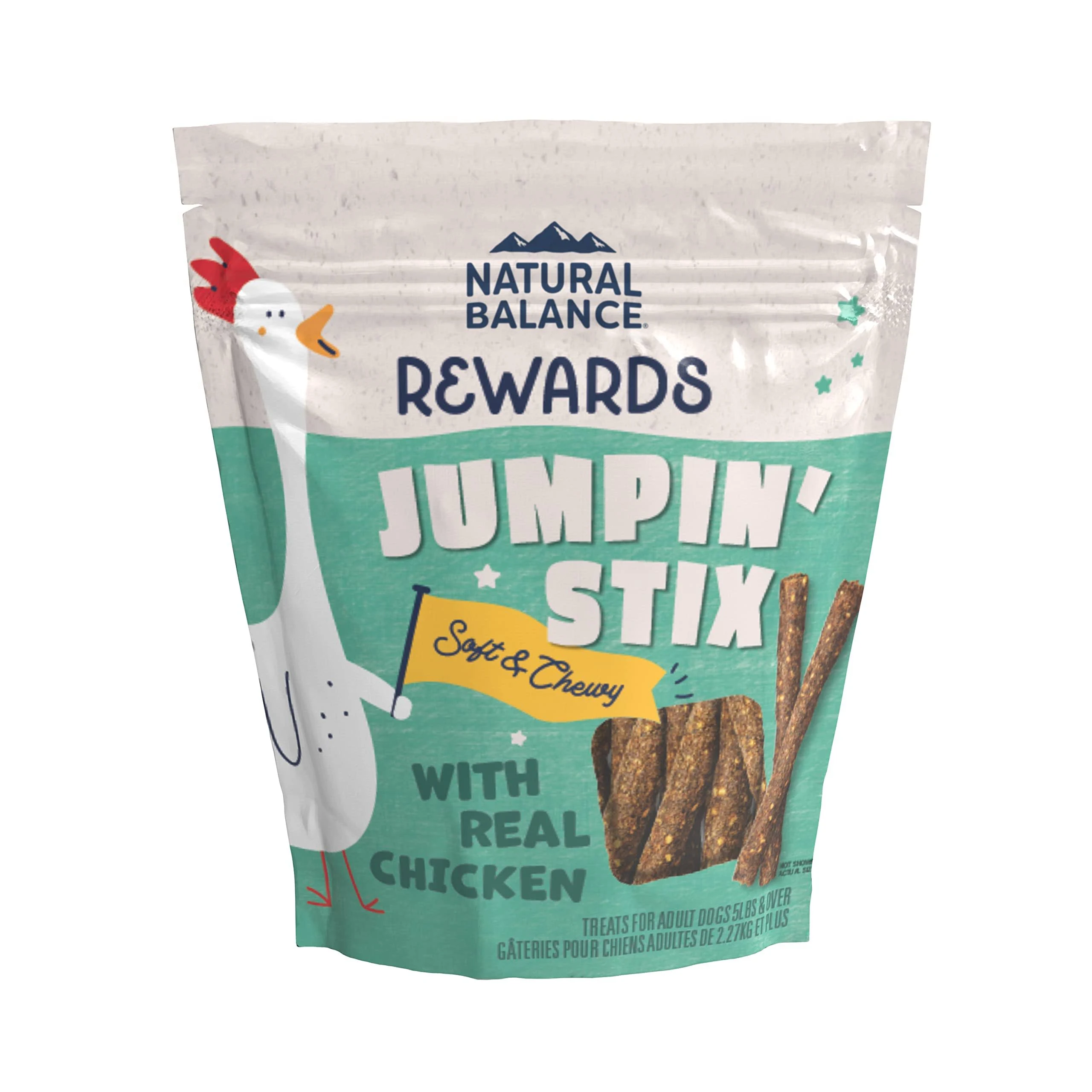 Natural Balance Limited Ingredient Rewards Jumpin' Stix, Grain-Free Dog Treats for Adult Dogs of All Breeds, Chicken Recipe, 4 Ounce (Pack of 1)