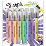 Sharpie Clear View Highlighter, Chisel Tip, Assorted, 8/Pack (1966798/2128218)