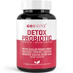 GOBIOTIX Probiotic Supplement with Digestive Enzymes - Detox and Digestive Health - Milk Thistle, Turmeric, and Dandelion Root for Gut Health - 50 Billion CFU - 60 Capsules