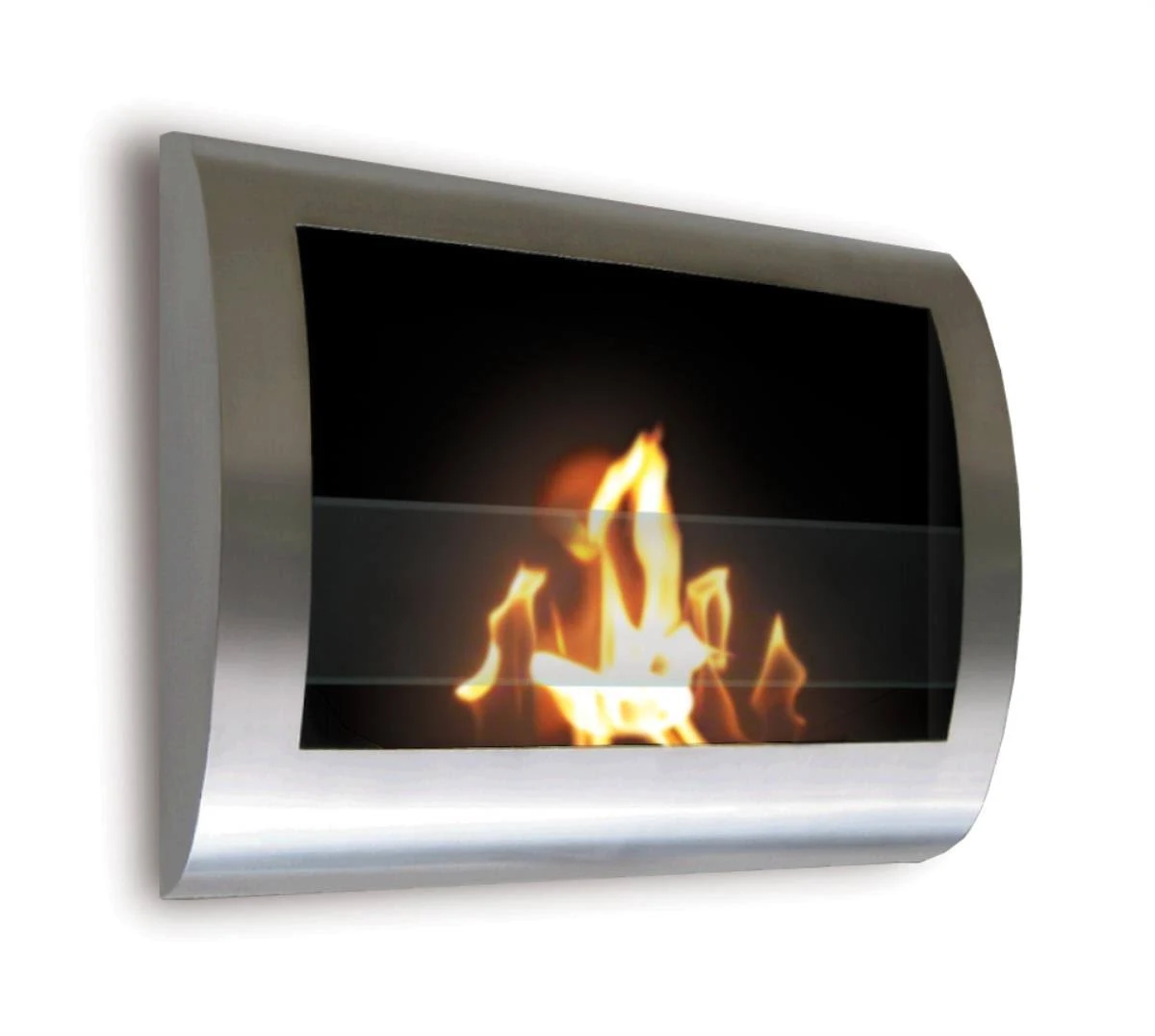 Chelsea 9028 Wall Mount Bio Ethanol Anywhere Fireplace, Stainless