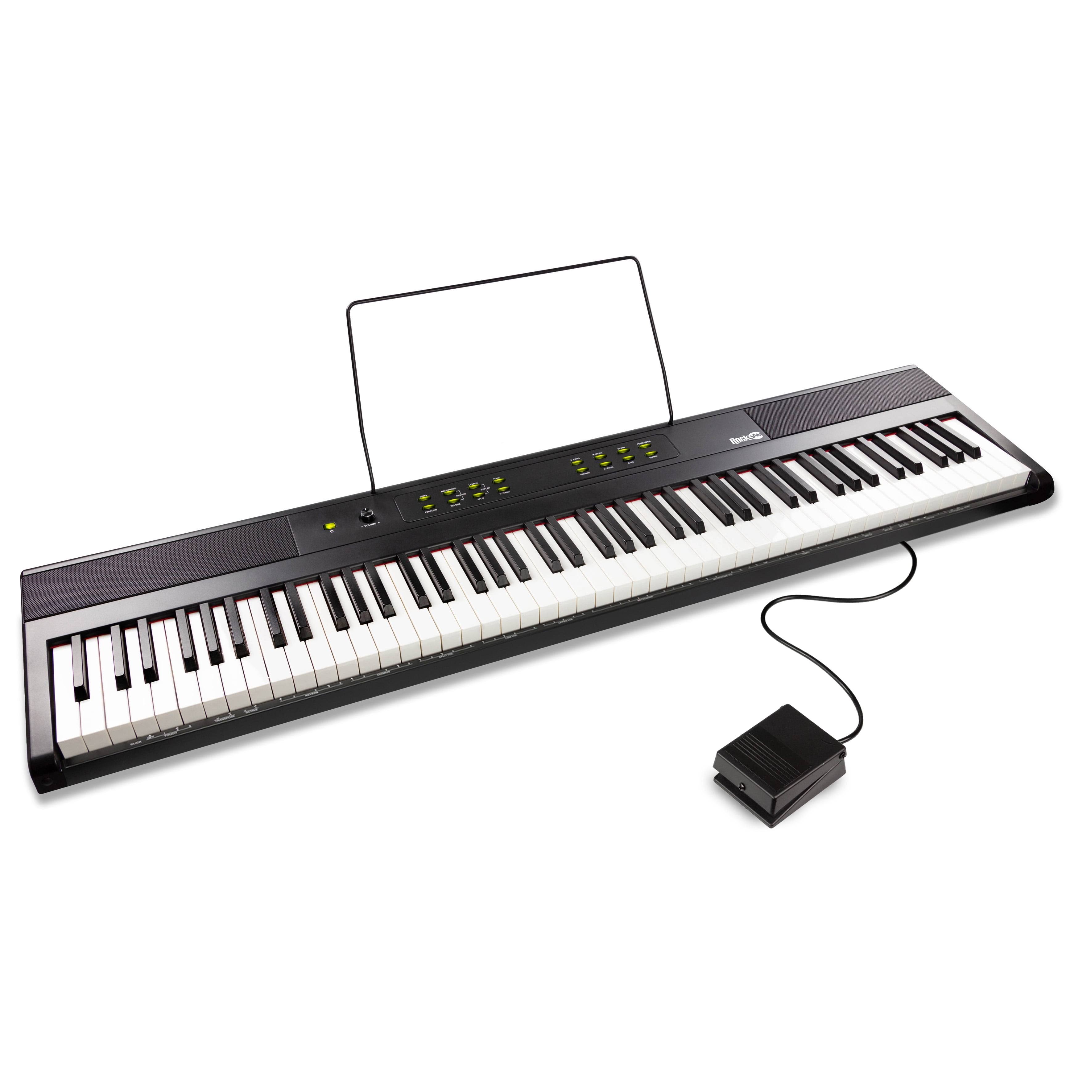 RockJam 88 Key Digital Piano with Full Size Semi-Weighted Keys