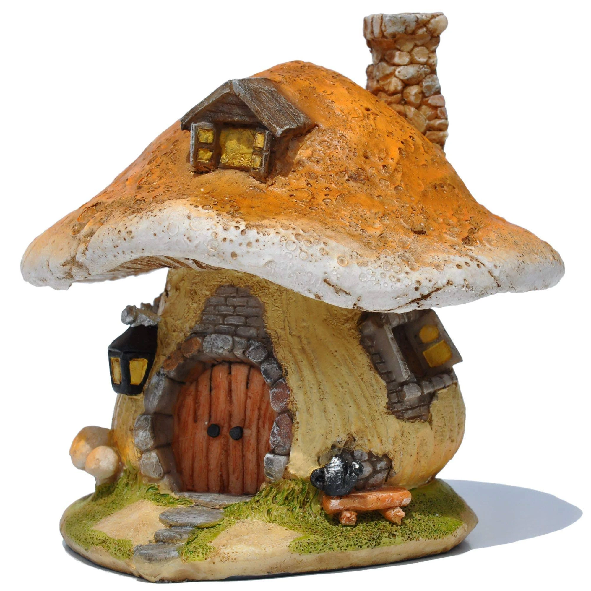 Top Collection Mushroom Fairy House Statue Miniature