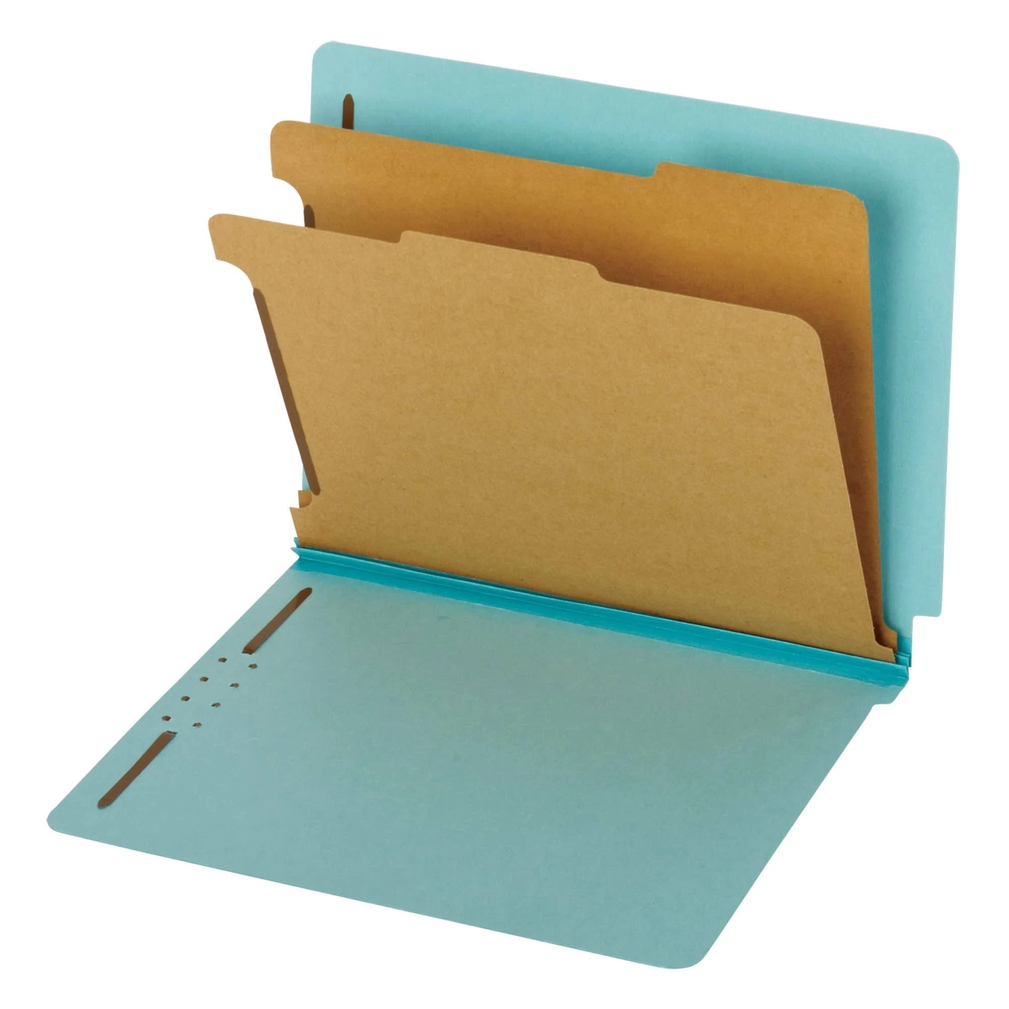 Pendaflex End Tab Classification Folders, Letter size, Blue, Box of 10