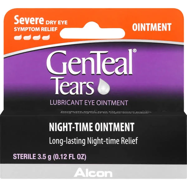 GenTeal Lubricant Eye Ointment Night-Time PM Dry Eye Relief, 0.12 ounce