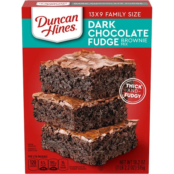 Duncan Hines Dark Chocolate Fudge Brownies