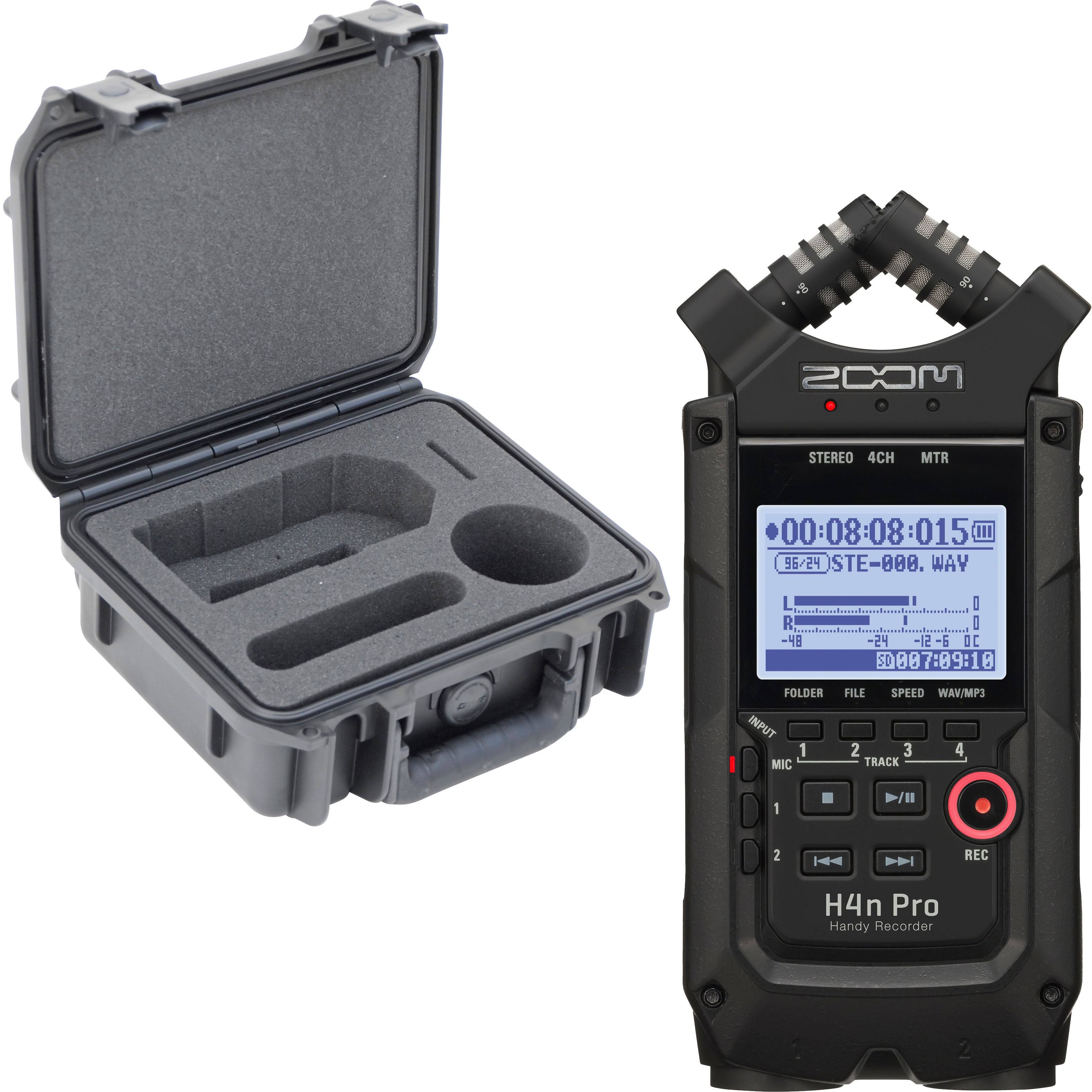 Zoom H4n Pro 4-Input / 4-Track Portable Handy Recorder with Onboard X/Y Mic Capsule (Black)