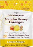 Wedderspoon Lozenges, Manuka Honey, Lemon Ginger - 2.6 oz