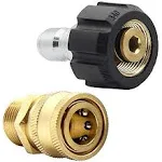 Twinkle Star Pressure Washer Adapter Set Quick Connect Kit, M22 15Mm, TWIS292