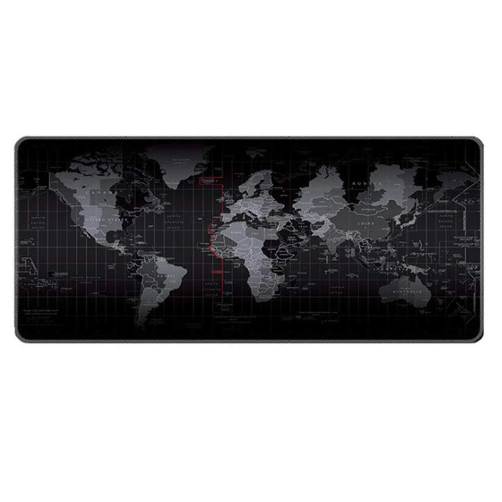 Gaming Mouse Pad Large Extended Mouse Mat with Stitched Edge Desk Mat Keyboard Pad for Laptop Computer Desktop PC Gamer Office and Home Non-Slip Rubber Mousepad (23.5" x 11.8" Map)