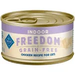 Blue Buffalo Blue Freedom Food for Cats, Grain-Free, Chicken Recipe, Indoor - 5.5 oz