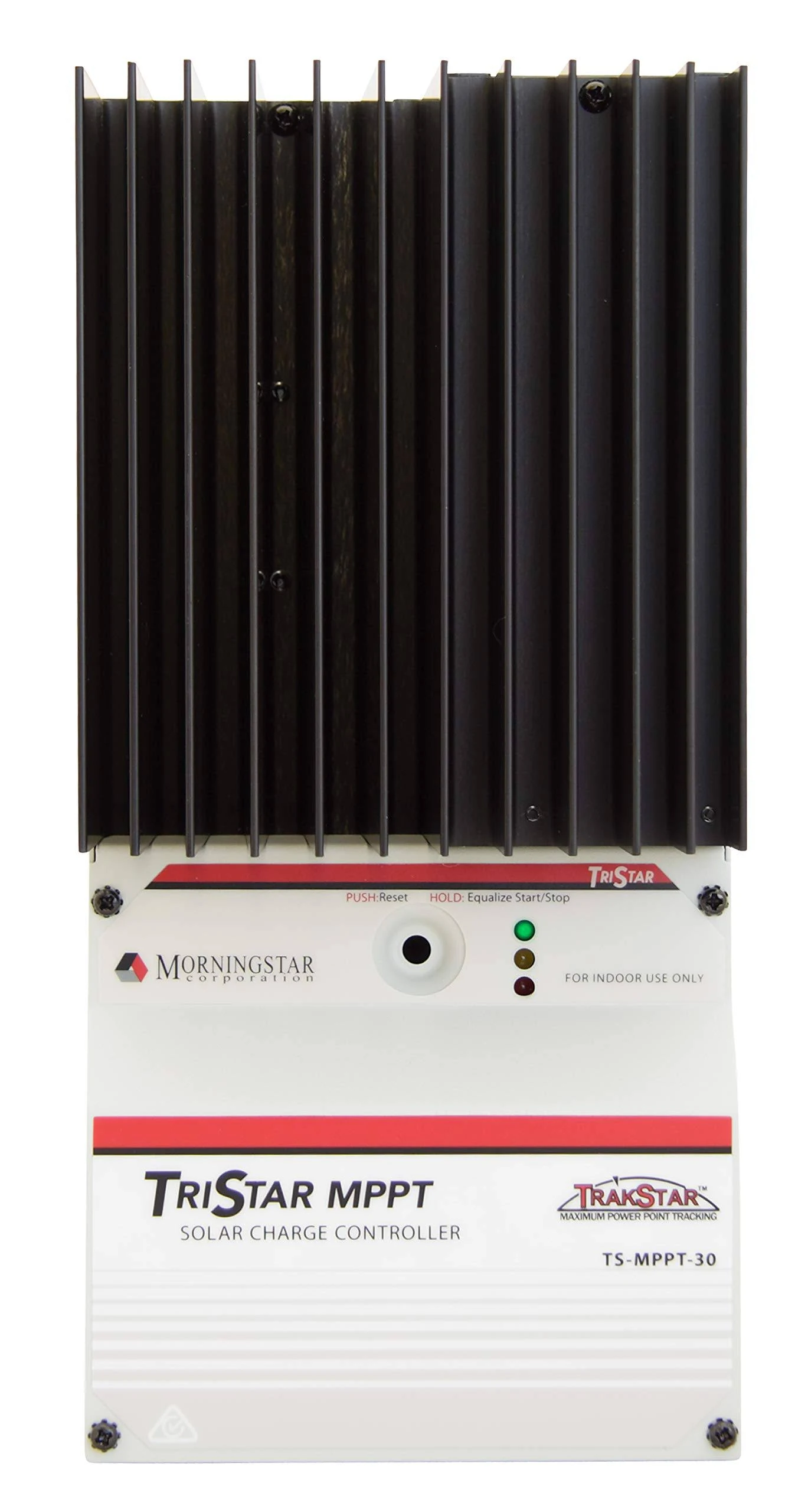 Morningstar TriStar 30A MPPT Solar Charge Controller (TS-MPPT-30) - Intelligent Solar Panel Regulator for 12/24/36/48V LA/Li Batteries, 99% Efficiency, FCC Compliant, Enables Data/Comms 5 Yr. Warranty