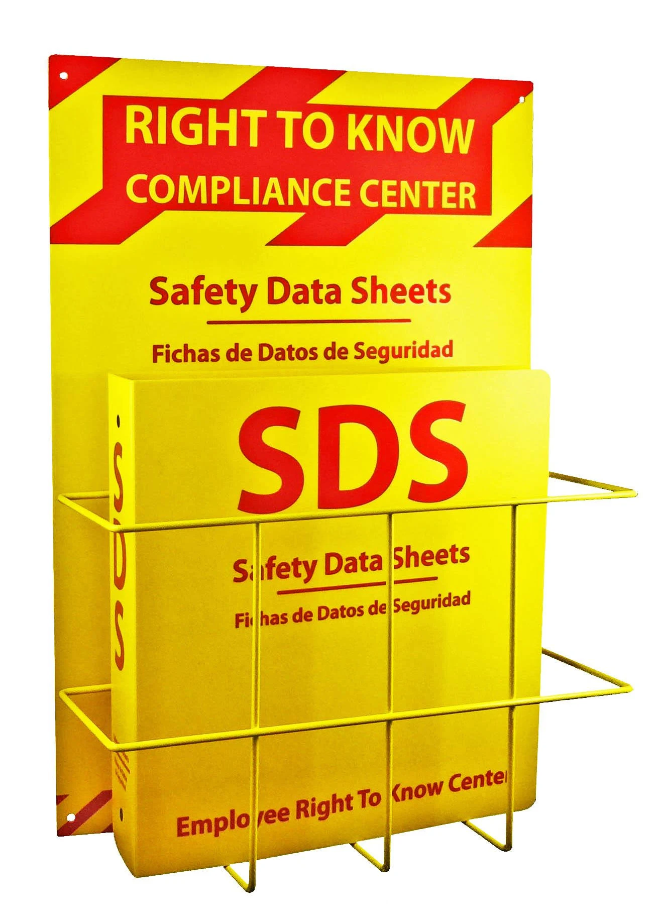 SDS Compliance Center - Bilingual Right to Know Station - 2&#034; Binder with Wall...