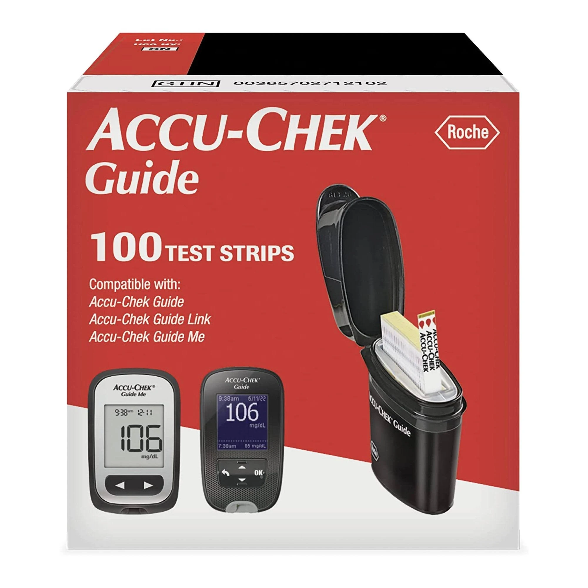 Accu Chek Guide Test Strips - 100 strips