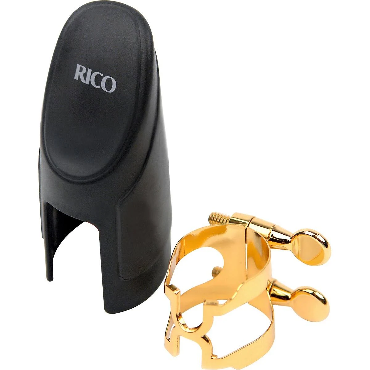 Rico H-Ligature and Cap - Soprano Saxophone - Gold