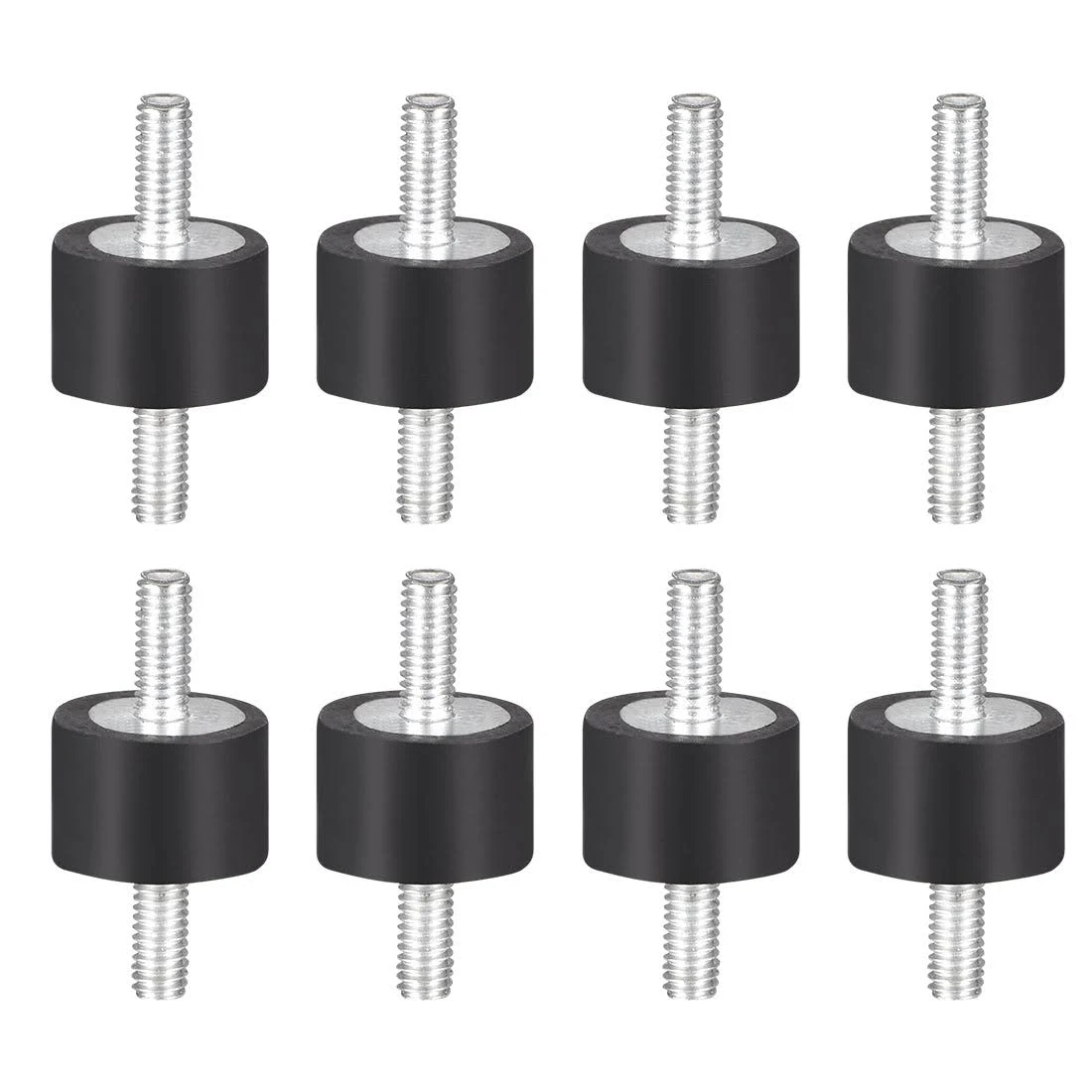 8pcs M4 D15 x H10 Rubber Vibration Isolator Mounts Shock Absorber Studs 