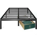 Zinus Van 16 inch Metal Platform Bed Frame with Steel Slat Support / King