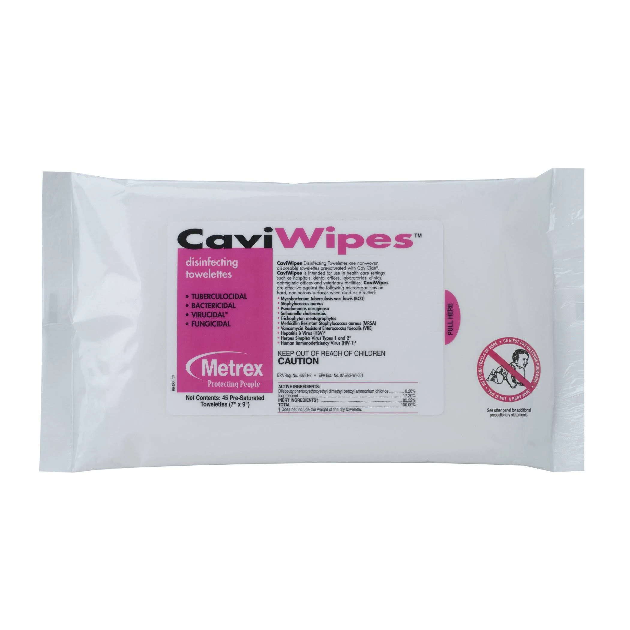 CaviWipes - Cavicide Germacidal Cleaner Wipes 160 ct (Fоur Paсk)