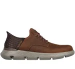 Skechers Men's Garza-Gervin Slip-Ins in Brown, 7.5