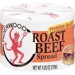 Underwood Roast Beef Spread 4.25 Oz (Pack of 6)