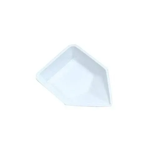 Heathrow Scientific Pour Boat Weighing Dishes, Small-Sized, 14 mL Capacity, Polystyrene, Disposable, White, 43mm Length x 58mm Width x 13mm Depth (Pack of 500)