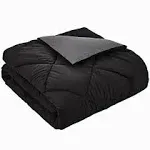 Twin XL Size Black Grey Fall Comforter Reversible Lightweight Boys Cooling Bedding College Dorm Bedspread Blanket