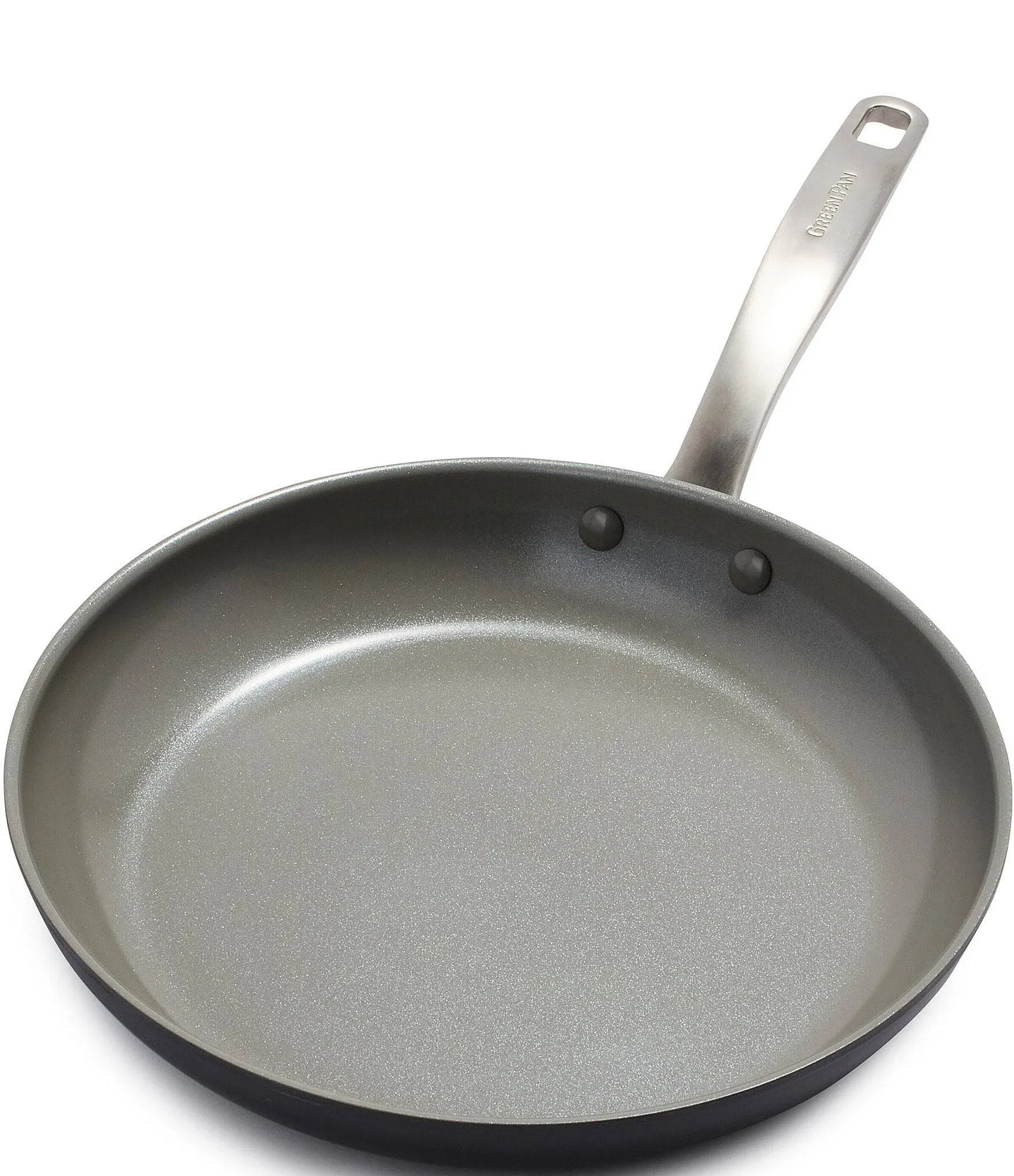 GreenPan Chatham Hard Anodized Healthy Ceramic Nonstick, 12" Frying Pan Skillet, PFAS-Free, Dishwasher Safe, Oven Safe, Gray