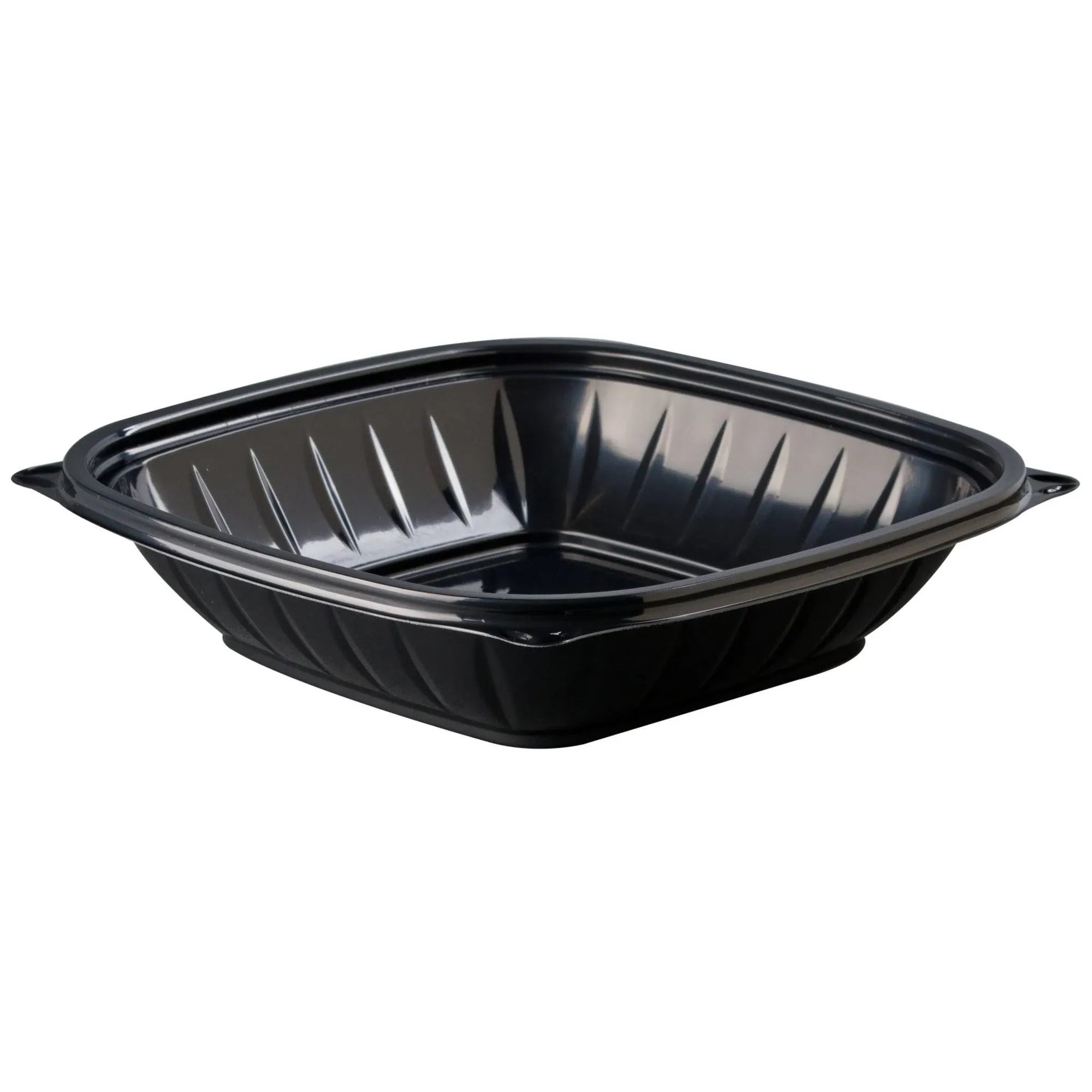 Dart PresentaBowls Pro Black Square Bowls, 32 oz, Plastic, 63/Bag, 4 Bags/Carton