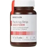 McKesson Iodoform Wound Packing Strip, ½ inch x 5 Yard