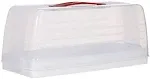 Curver - 175247 - Rectangular Cake Tin - Transparent / White