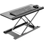 VIVO Black Single Top 27 inch Heavy-Duty Scissors Lift Keyboard and Mouse Riser, Designed for Ergonomic Sit Stand Workstations, DESK-V000P