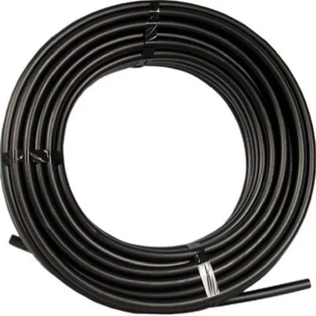 Raindrip 052050 1/2-Inch Drip Irrigation Supply Tubing, 500-Foot, for Drip Emitters, Irrigation Parts, and Drip Systems, Black Polyethylene