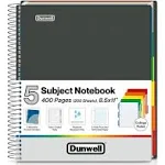 5-Subject Notebook College Ruled 8.5 X 11 200 Sheets 400 Spiral