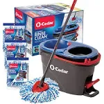 O-Cedar EasyWring RinseClean Microfiber Spin Mop &amp; Bucket Floor Cleaning System