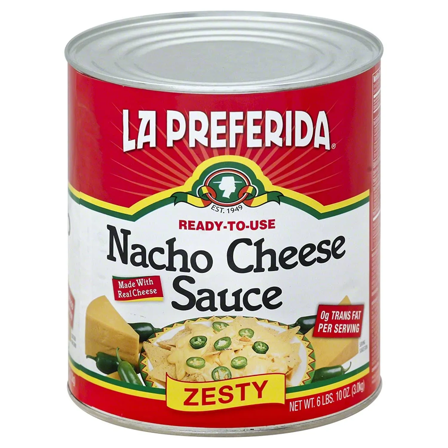 La Preferida Nacho Cheese Sauce Zesty Gluten Free - 15 Oz - Pack of 6