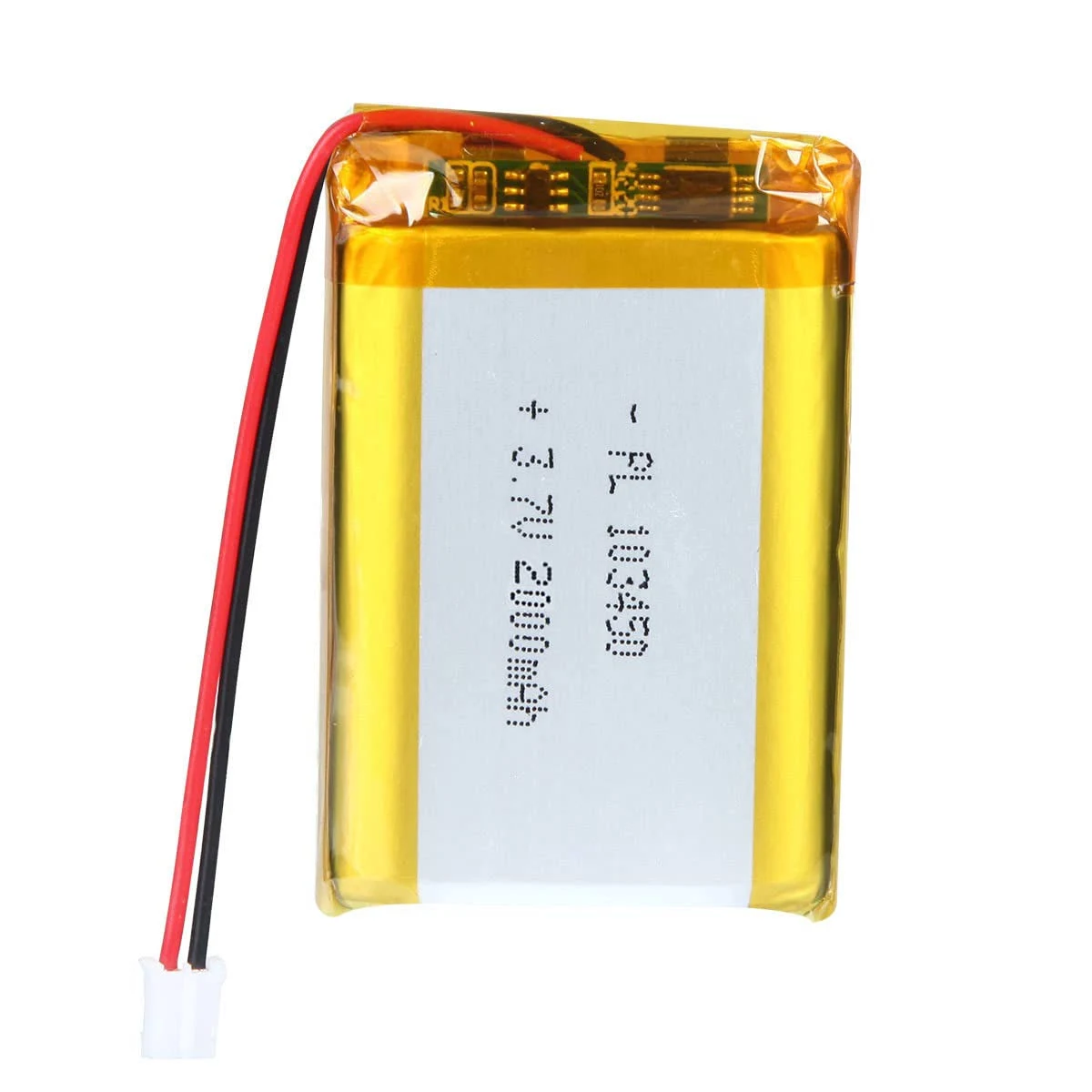 3.7V 103450 2000mAh Lipo Battery Rechargeable Lithium Polymer ion Battery with JST Connector, Can Replace 103454 963450 Lipo Battery