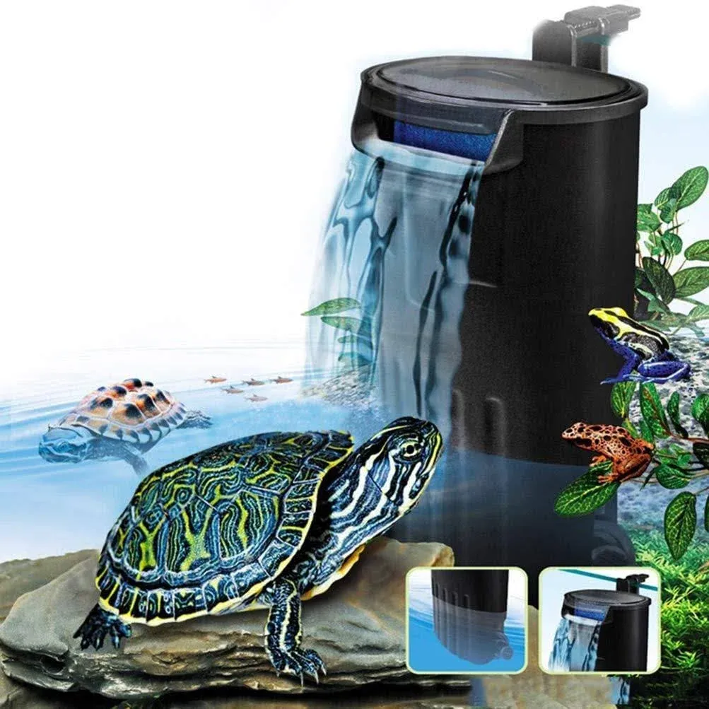 Yueyuezou Turtle/Reptile Filter for 20 Gallon Tank, 5/10/30 Gallon Etc, Ultra ...