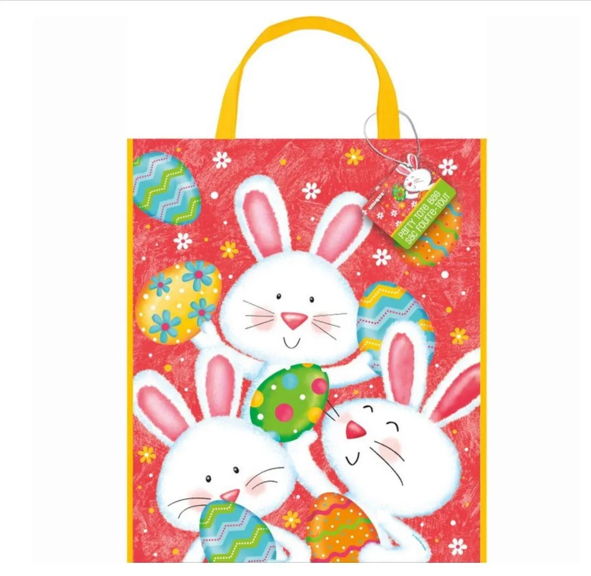 Happy Easter Bunny Loot Favors Party Tote Bag 13" x 11"