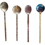 Hand-Forged Copper Spoons, Set of 4