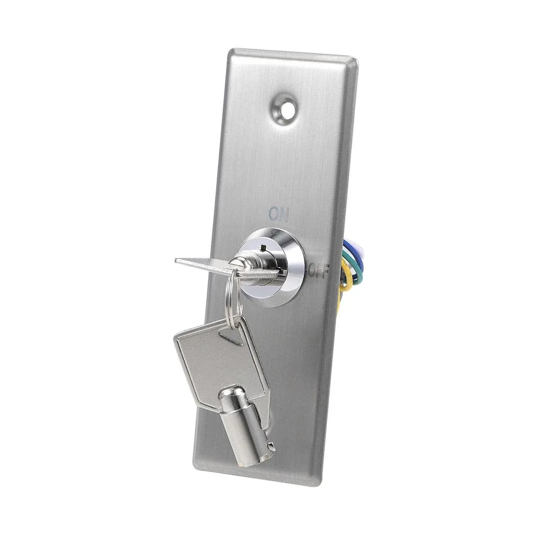 uxcell Key Switch Lock On/Off Exit Door Lock Emergency Door Release SPST for Access Control with 2 Keys