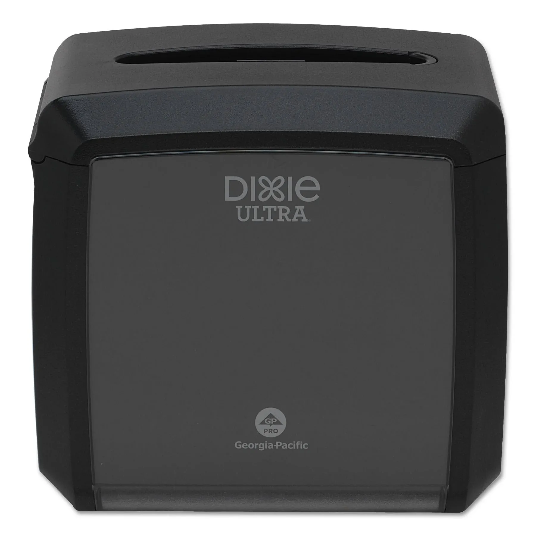 Dixie Ultra Tabletop Interfold Napkin Dispenser by GP PRO (Georgia-Pacific); Black, 54527A; Holds 275 Napkins, 7.600" W x 6.100" D x 7.200" H