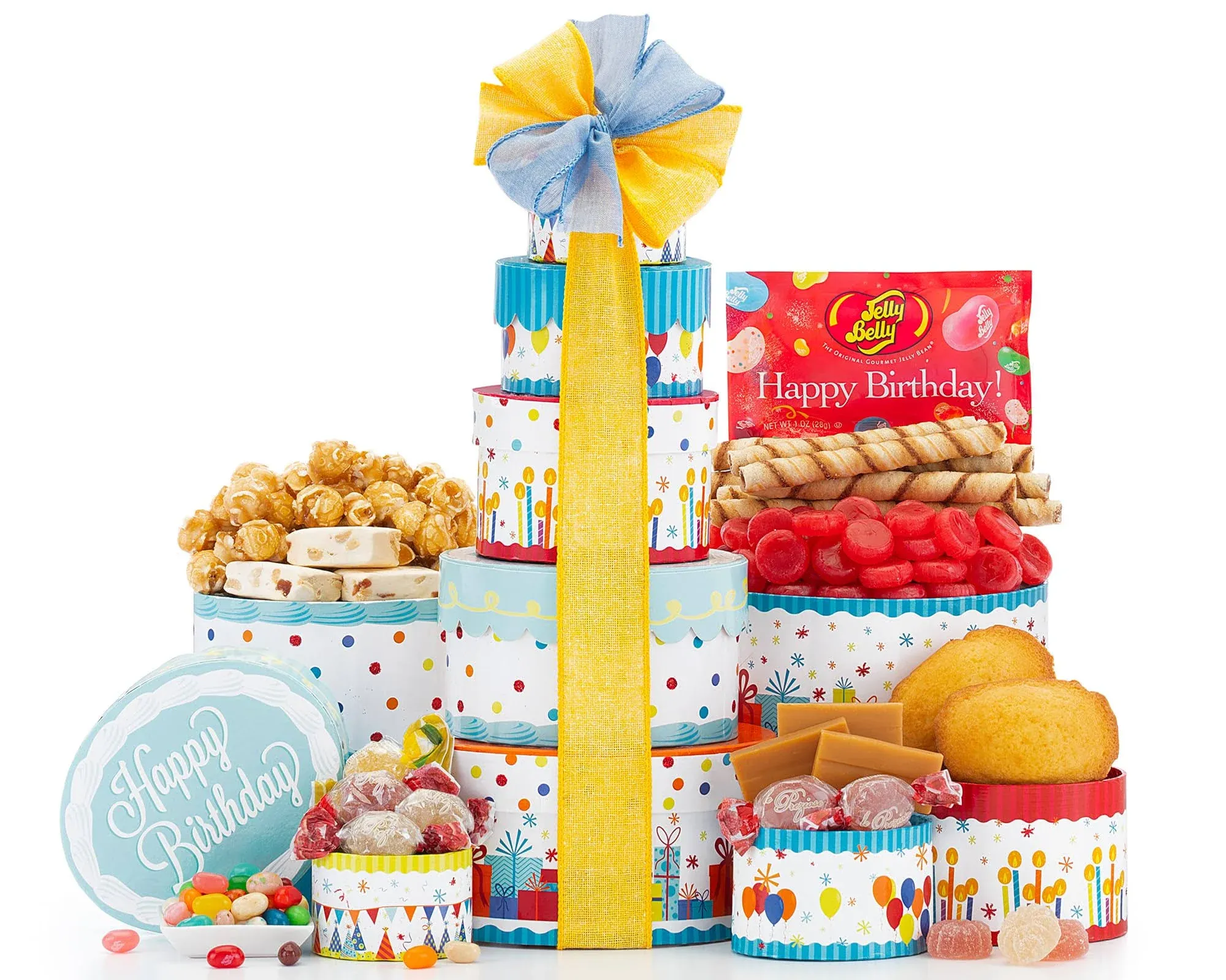 Wine Country Gift Baskets Birthday Gift Tower Make A Wish by Happy Birthday Gift Basket