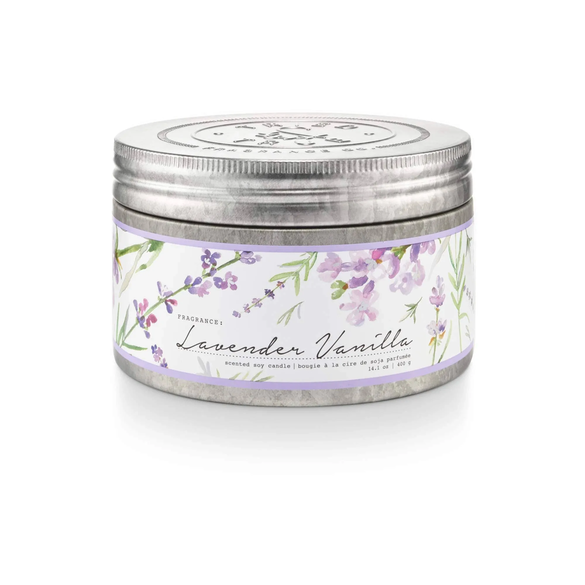 Lavender Vanilla Large Tin Candle