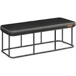 Ekho Collection - Bench for Entryway Bedroom, Synthetic Leather