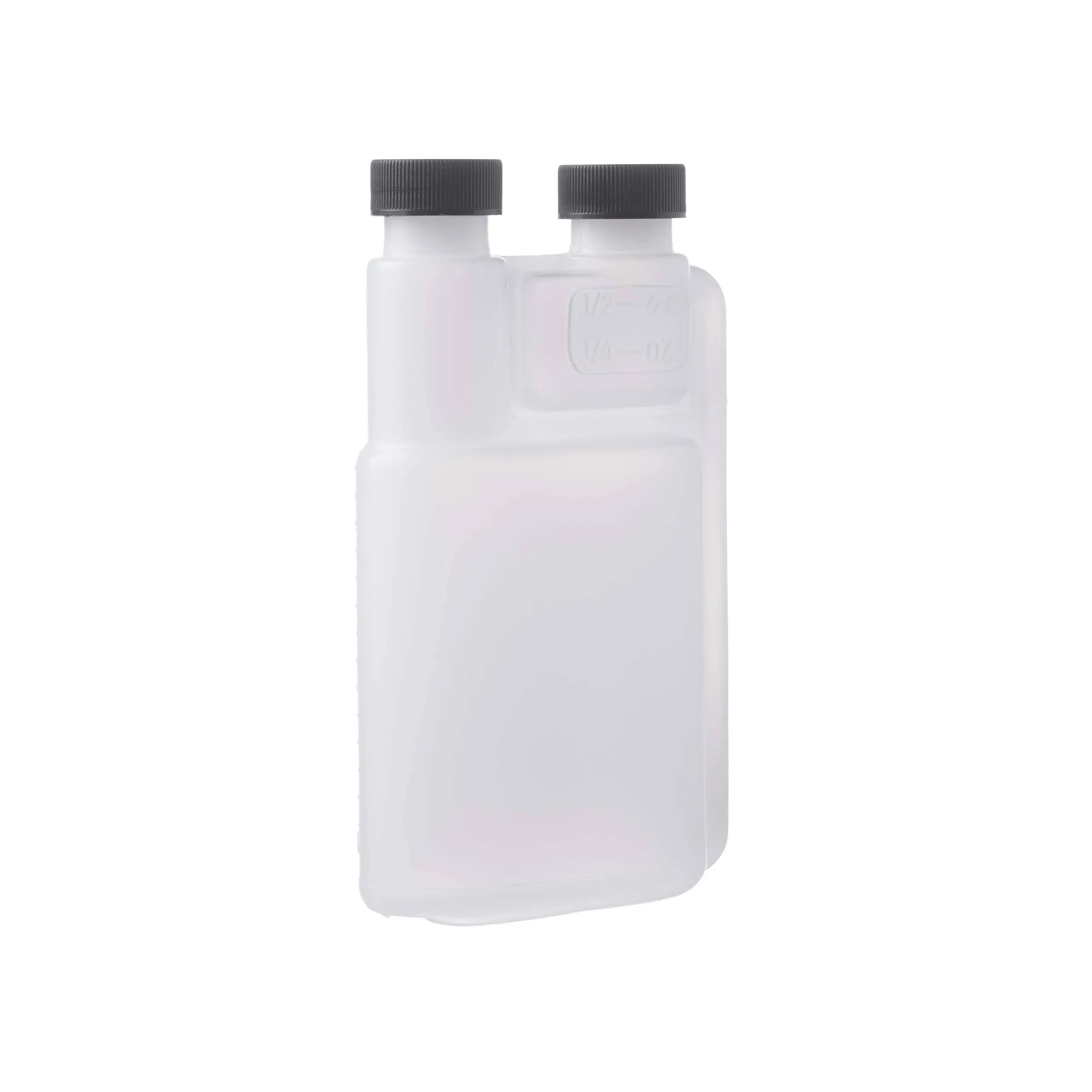 Consolidated Plastics 41392 HDPE Graduated Dispenser with Caps, 8 oz, Natural, 12 Piece