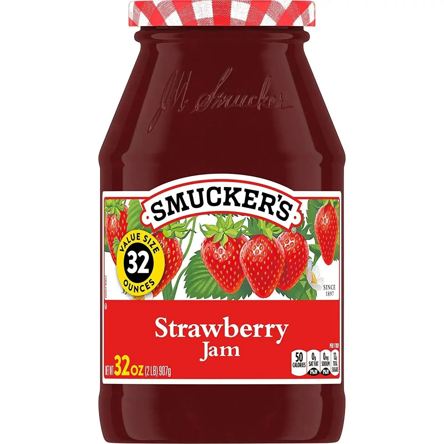 Smucker's Strawberry Jam 2 - 32 oz Jars