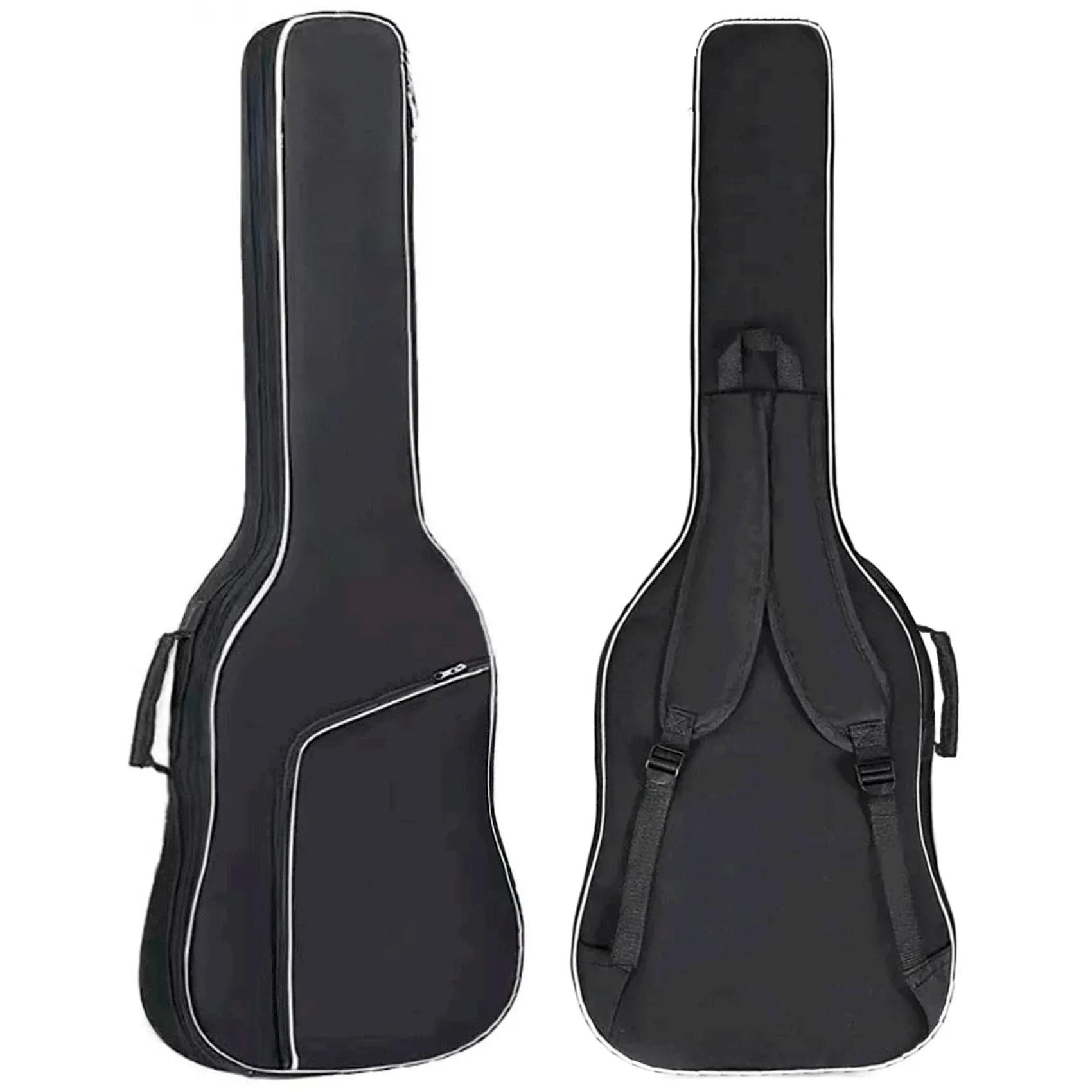 Bass Guitar Bag Gig Bag 0.35 inch Backpack Padded Soft Case Padding Black Ele...