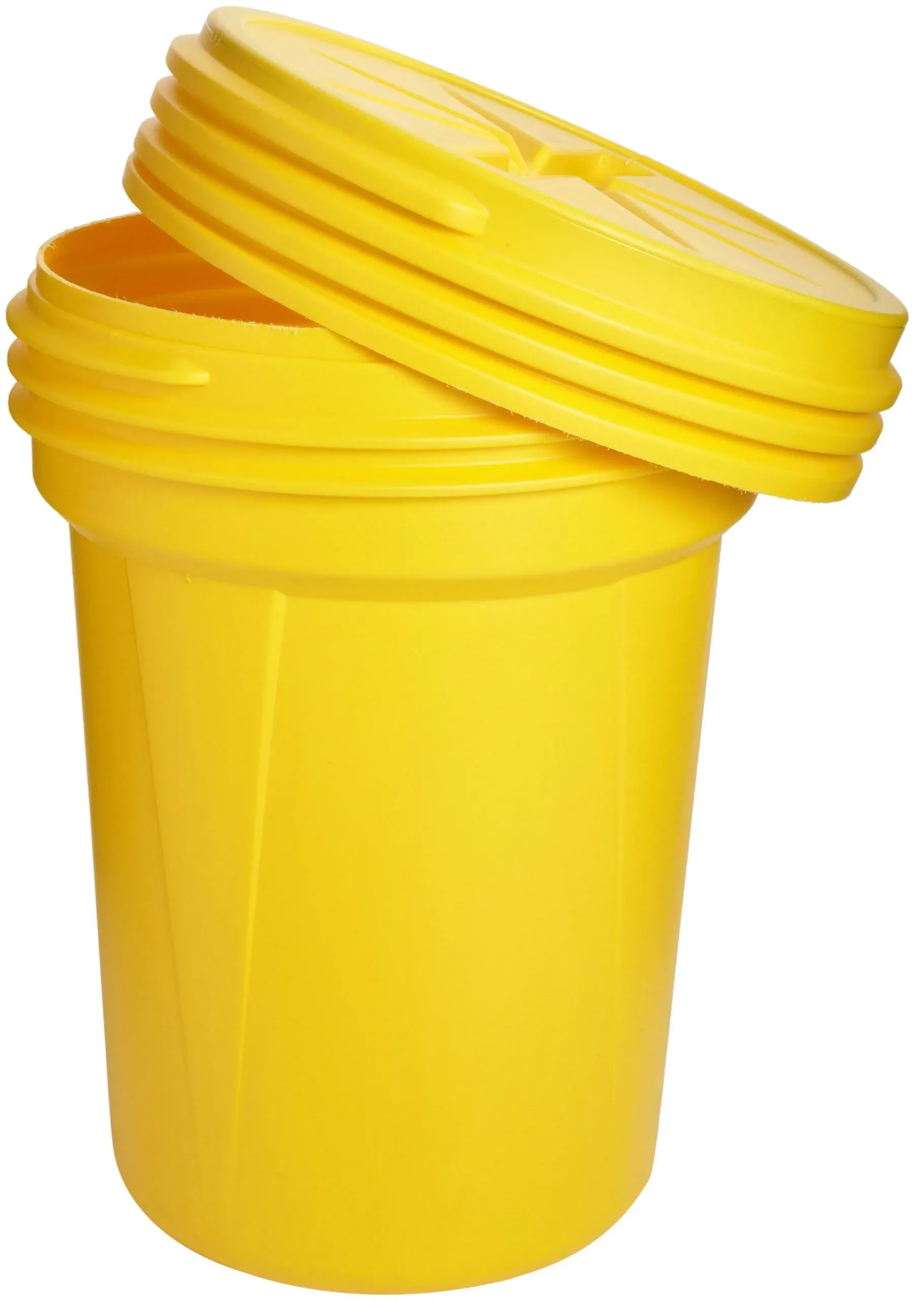 Eagle Screw Lid Polyethylene Lab Pack Drum, 30 Gal, Yellow